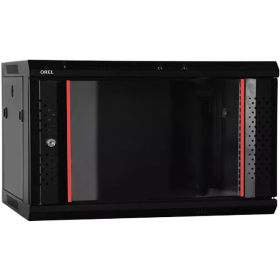 OREL Coffret mural fixe 19" 6U 600x450 Noir